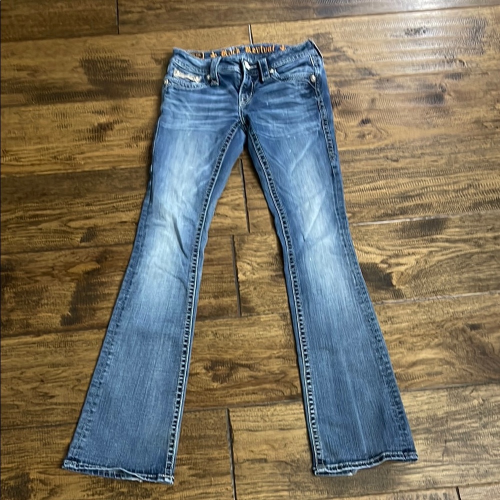 Women's Blue Flared Jeans